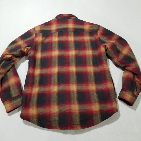 Grizzly Mountain Shirt Mens Medium Plaid Flannel Thermal Lined Jacket Snap Up - Picture 2 of 10